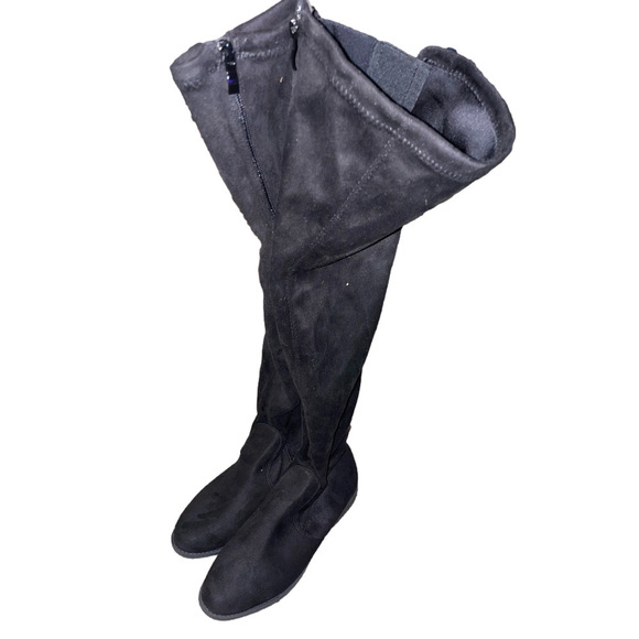 Black Over-the-Knee Women's Boots - Picture 8 of 16